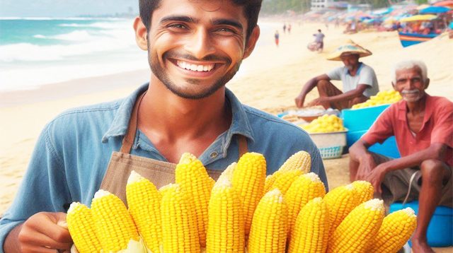 Boiled corn