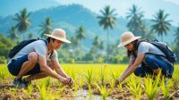 Transplanting rice